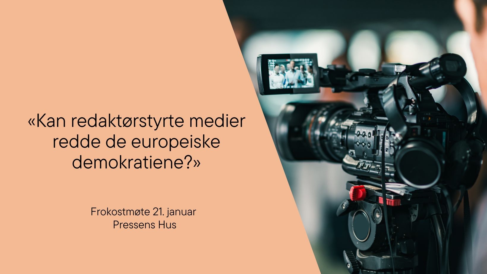 Redde “Kan redaktørstyrte medier redde de europeiske demokratiene?”